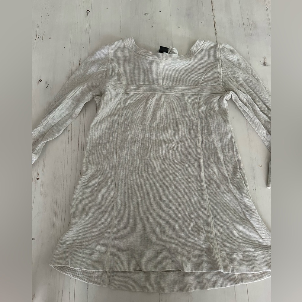 Gray women’s grey shirt Bow Marc Jacob’s size small s waffle super soft vintage - Picture 2 of 9